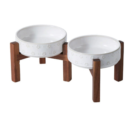 Ceramic Large-sized Elevated Anti-spill Bowl